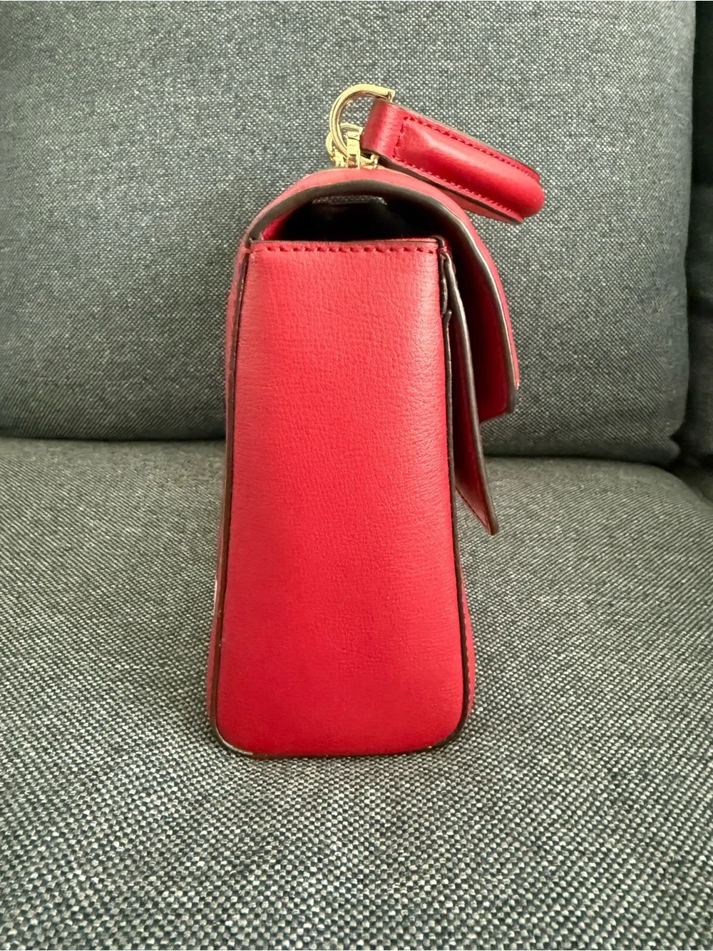 Michael Kors Red and Cream Graffiti Love Satchel